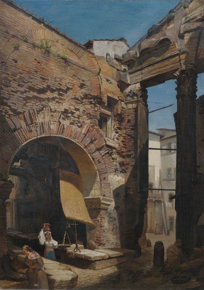 Arch at the Portico of Octavia in Rome by Unbekannt Unbekannt